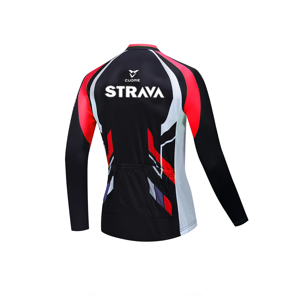 STRAVA 2020. gadam Riteņbraukšana Jersey Long Sleeve Ropa Ciclismo Komanda Rudens Velosipēdu Apģērbs, Velosipēdu Krekls Maillot MTB Drēbes Jaka